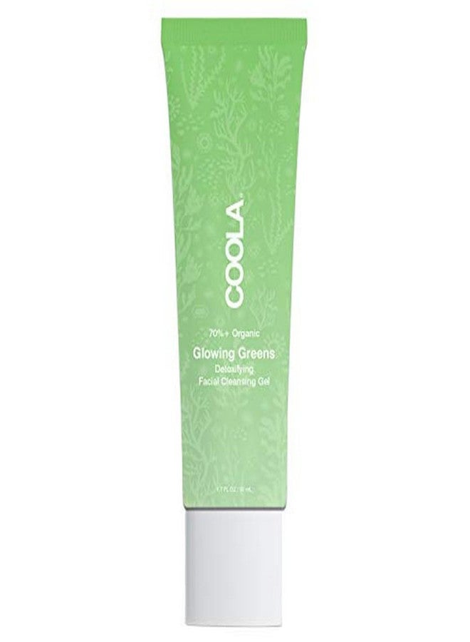COOLA Organic Glowing Greens Facial Cleanser, Dermatologist Tested Skin Barrier Protection with Aloe Vera Juice, Vegan and Gluten Free, Travel Size, 1.7 Fl Oz (Pack of 1) - Image 1